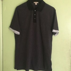 Burberry Brit 'Leigham' Pique Polo Dark Charcoal